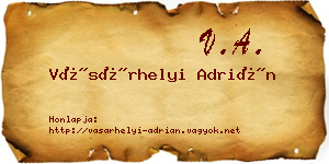 Vásárhelyi Adrián névjegykártya