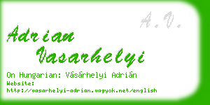 adrian vasarhelyi business card